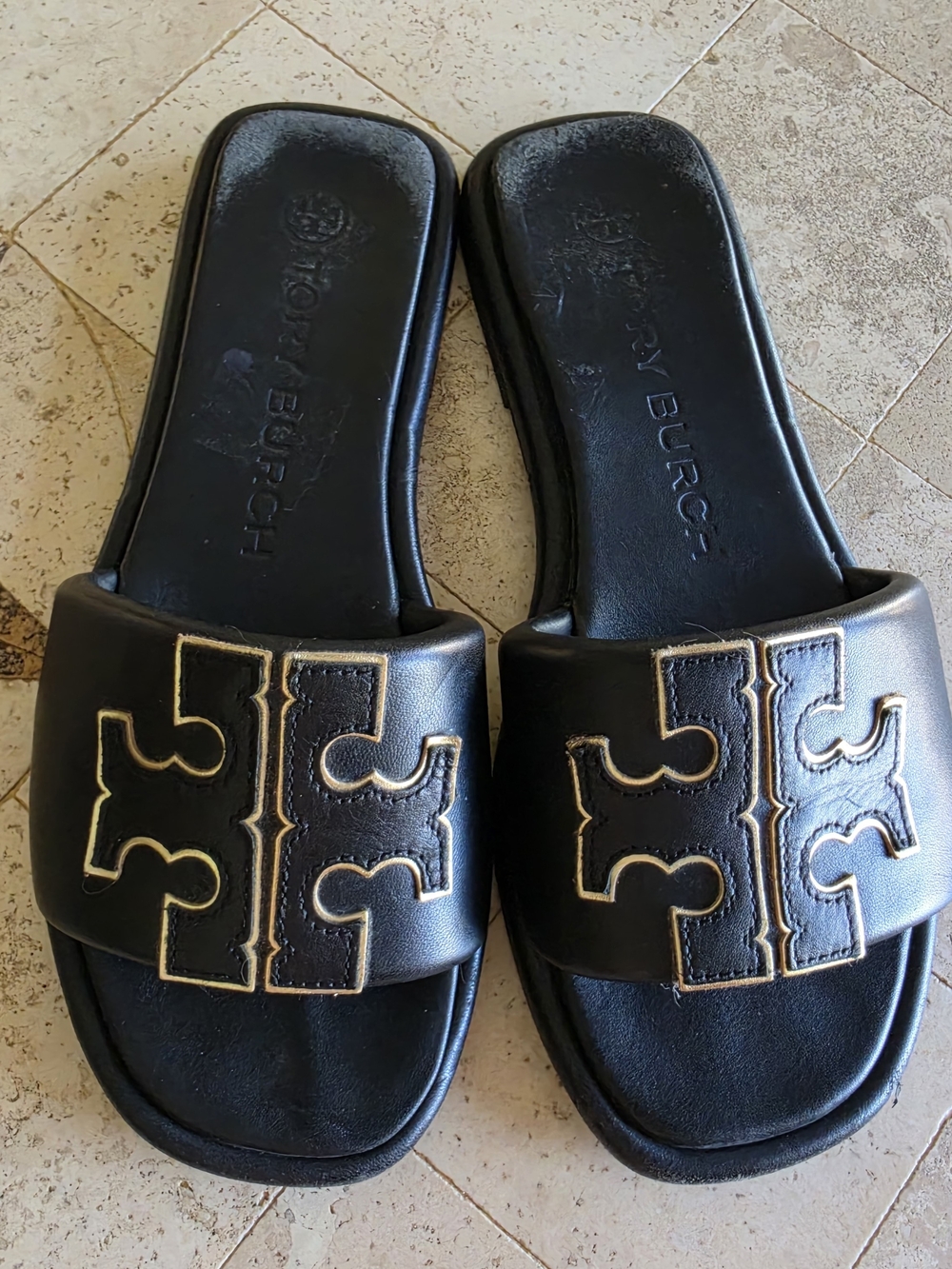 Tory Burch Women's Double T Sport Slides